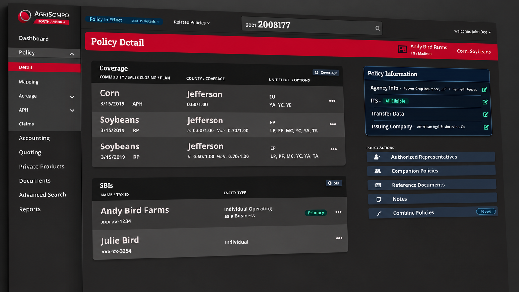 Representative interface for UI Redesign Exploration